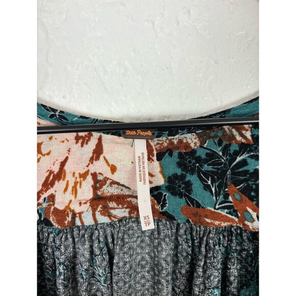 Free People Mikayla Floral Print Tunic Size XS - Picture 4 of 4